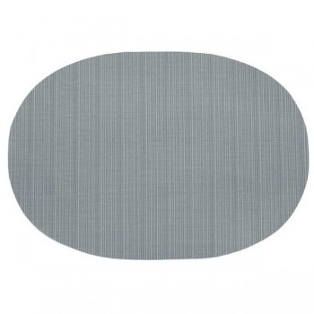 Салфетка подстановочная овальная 38см "Линия" (серая), ПВХ, Harman, США