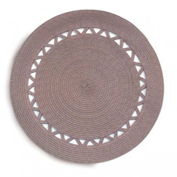 Салфетка подстановочная круглая 38см (коричневая), ПВХ, Harman, США