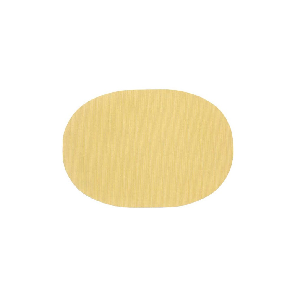 Салфетка подстановочная овальная 33х48см "Рубчик" (желтый), винил, Harman, США