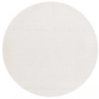 Салфетка подстановочная круглая 35,5см "Шахматы" (белая), ПВХ, Harman, США