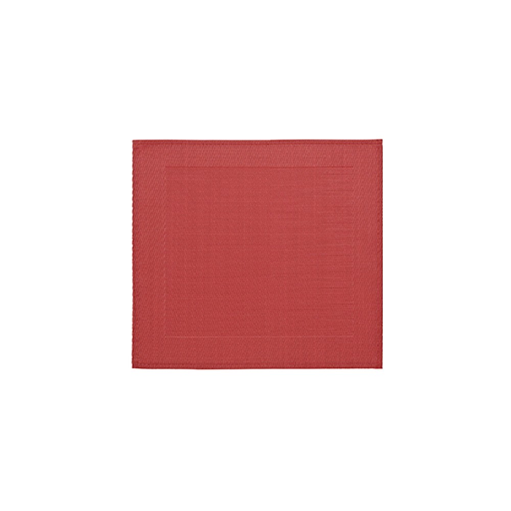 Салфетка подстановочная 36х36см  с бордюром (красная), винил, Harman, США