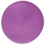 Салфетка подстановочная круглая 38см "Улитка" (пурпурная), Полипропилен, Harman, США