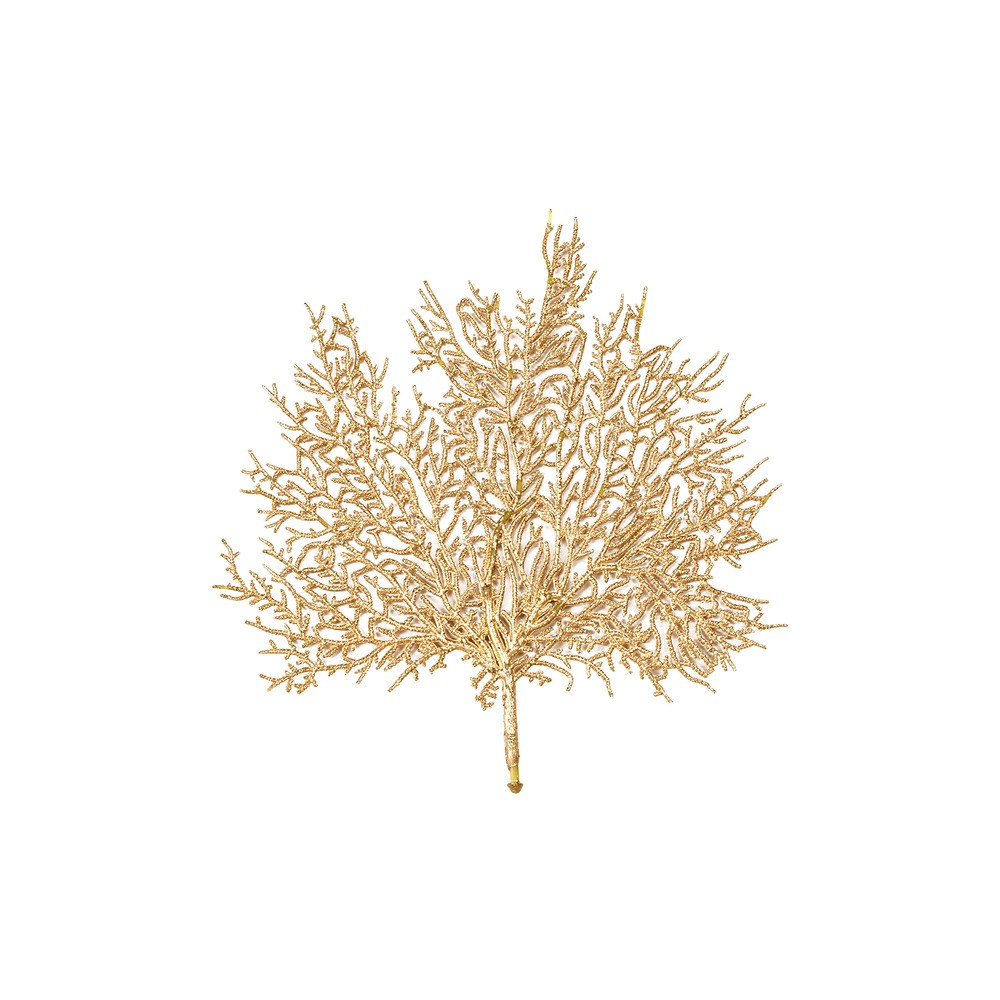 Набор из 6 подстановочных салфеток "Листья", золото, ПВХ, Harman, США