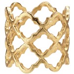 Кольцо для салфетки 5см "Решетка" (золото), Сталь нержавеющая, Harman, США