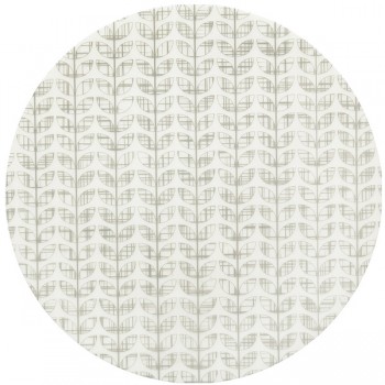 Салфетка подстановочная круглая "Листья", серый, винил, Harman, США