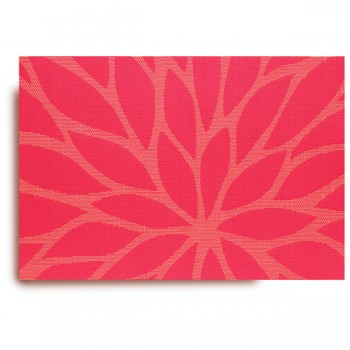 Салфетка подстановочная 48х33см "Цветочный жаккард", ярко-розовый, винил, Harman, США