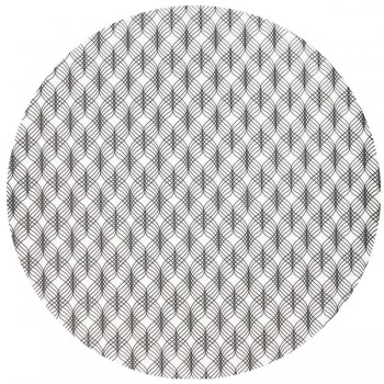 Салфетка подстановочная круглая 36см "Тройка", черный, винил, Harman, США