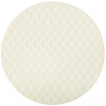 Салфетка подстановочная круглая 36см "Тройка", золотой, винил, Harman, США