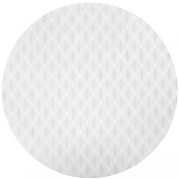 Салфетка подстановочная круглая 36см "Тройка", серебро, винил, Harman, США