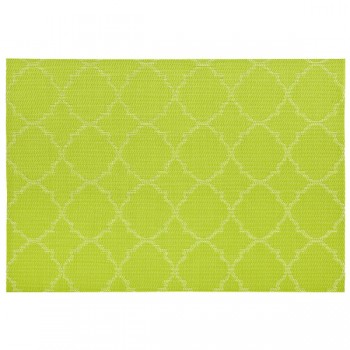 Салфетка подстановочная 33х48см "Панамская плитка", зеленый, винил, Harman, США