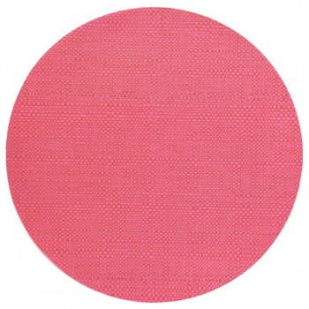 Салфетка подстановочная круглая 35,5см "Шахматы", ягодный, винил, Harman, США