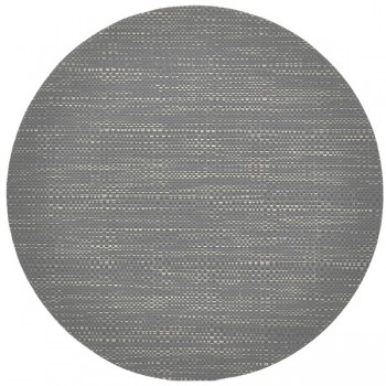 Салфетка подстановочная круглая 35,5см "Шахматы", серый, винил, Harman, США