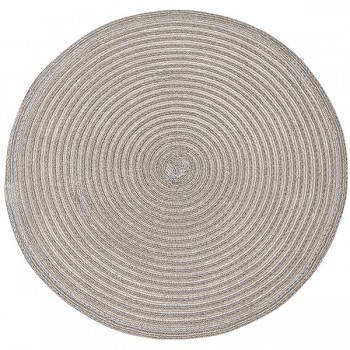 Салфетка подстановочная круглая 38см, серый, винил, Harman, США