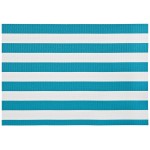 Салфетка подстановочная 33х48см "Пляжная полоска", голубой, винил, Harman, США
