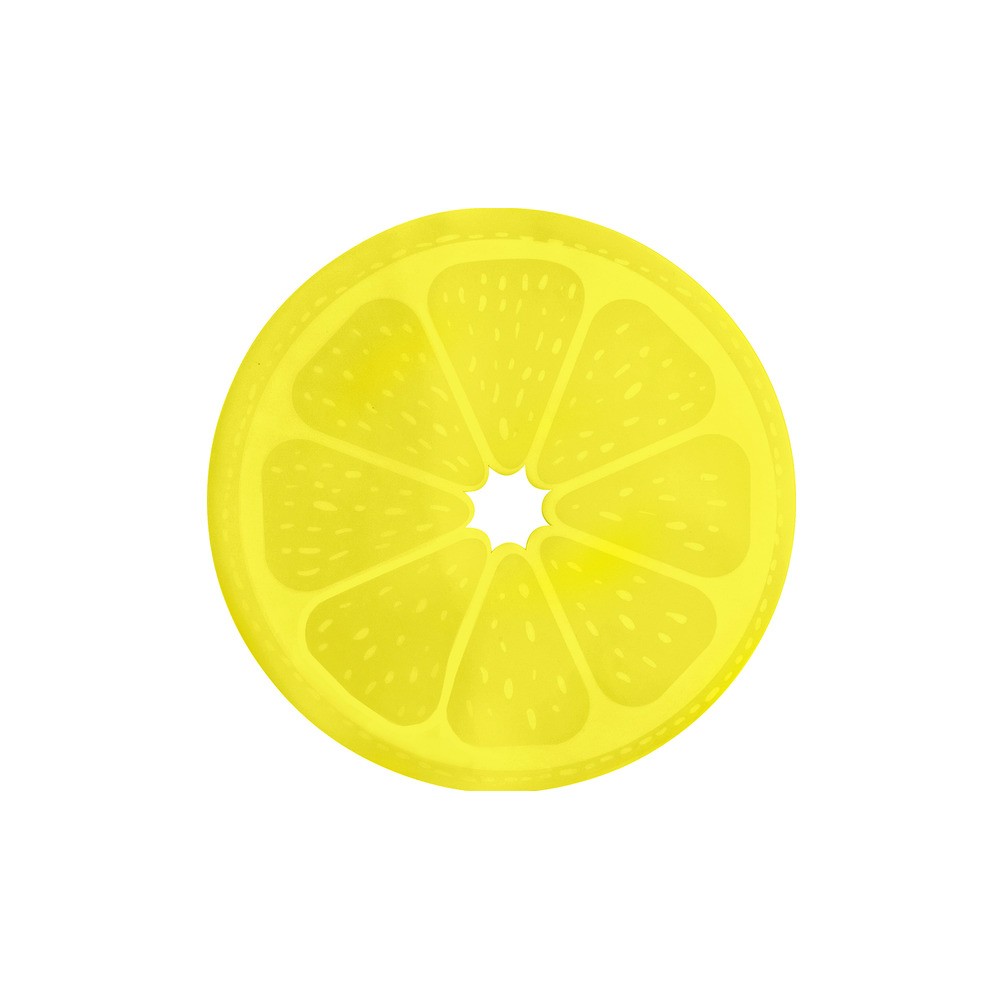 Салфетка подстановочная круглая 38см, лимон, ПВХ, Harman, США