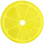 Салфетка подстановочная круглая 38см, лимон, ПВХ, Harman, США