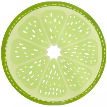 Салфетка подстановочная круглая 38см, лайм, ПВХ, Harman, США