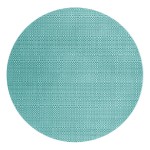 Салфетка подстановочная круглая 35см "Шахматы" (голубая), винил, Harman, США