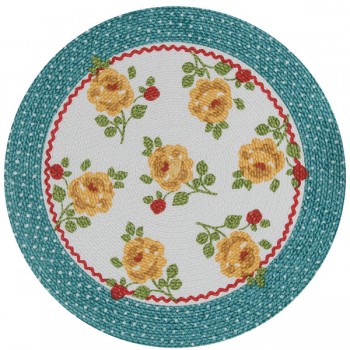 Салфетка подстановочная круглая Kay Dee Designs "Загородная прохлада" 37см, Хлопок, KAY DEE DESIGNS, США