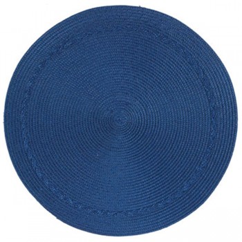 Салфетка подстановочная круглая Kay Dee Designs 38см (синяя), Хлопок, KAY DEE DESIGNS, США