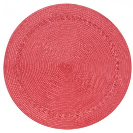 Салфетка подстановочная круглая Kay Dee Designs 38см (коралловая), Хлопок, KAY DEE DESIGNS, США