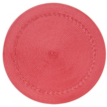 Салфетка подстановочная круглая Kay Dee Designs 38см (коралловая), Хлопок, KAY DEE DESIGNS, США