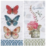 Набор полотенец прямоугольных Kay Dee Designs "Цветы и Бабочки" 41X66см, 2 шт, Хлопок, KAY DEE DESIGNS, США