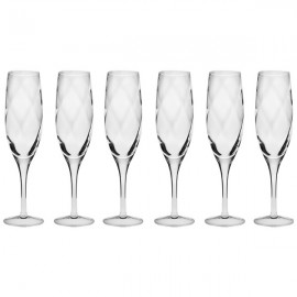 Набор фужеров для шампанского Krosno "Романтика" 170мл, 6 шт, Стекло, KROSNO, Польша