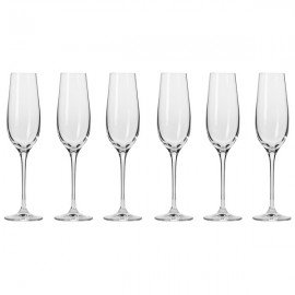 Набор фужеров для шампанского Krosno "Гармония" 180мл, 6 шт, Стекло, KROSNO, Польша