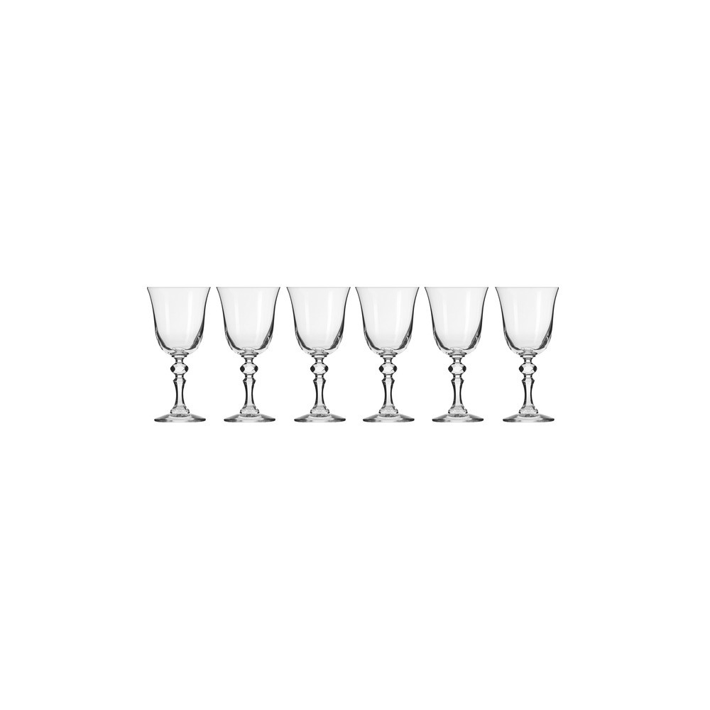Набор бокалов для красного вина Krosno "Криста" 220мл, 6 шт, Стекло, KROSNO, Польша