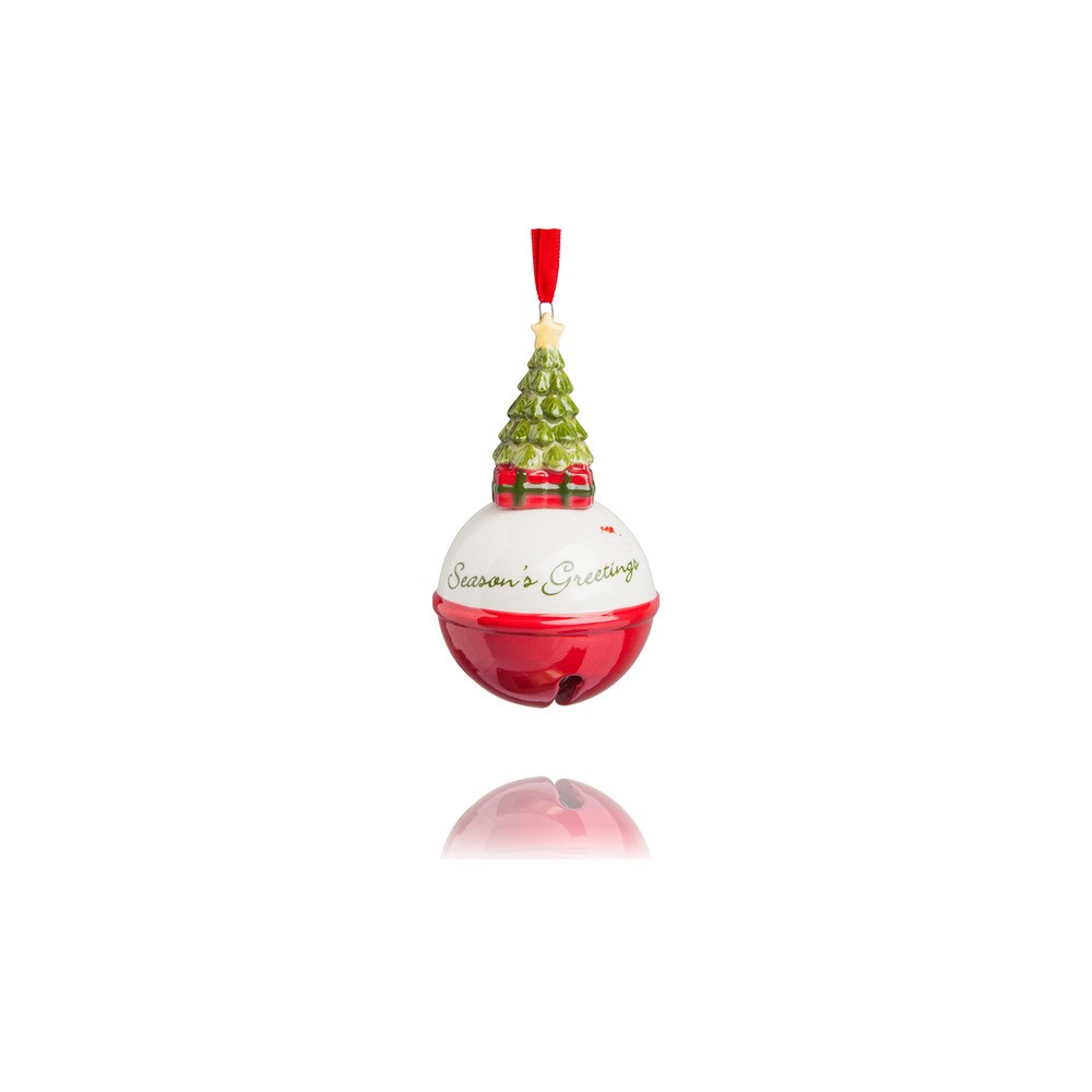 Украшение новогоднее, шар 10см "Рождественская ель", Керамика, LAMART, Италия