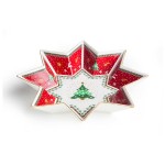 Блюдо-звезда 32см "Рождественская ель", Фарфор, LAMART, Италия