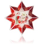 Блюдо-звезда 32см "Дед Мороз с подарками", Фарфор, LAMART, Италия