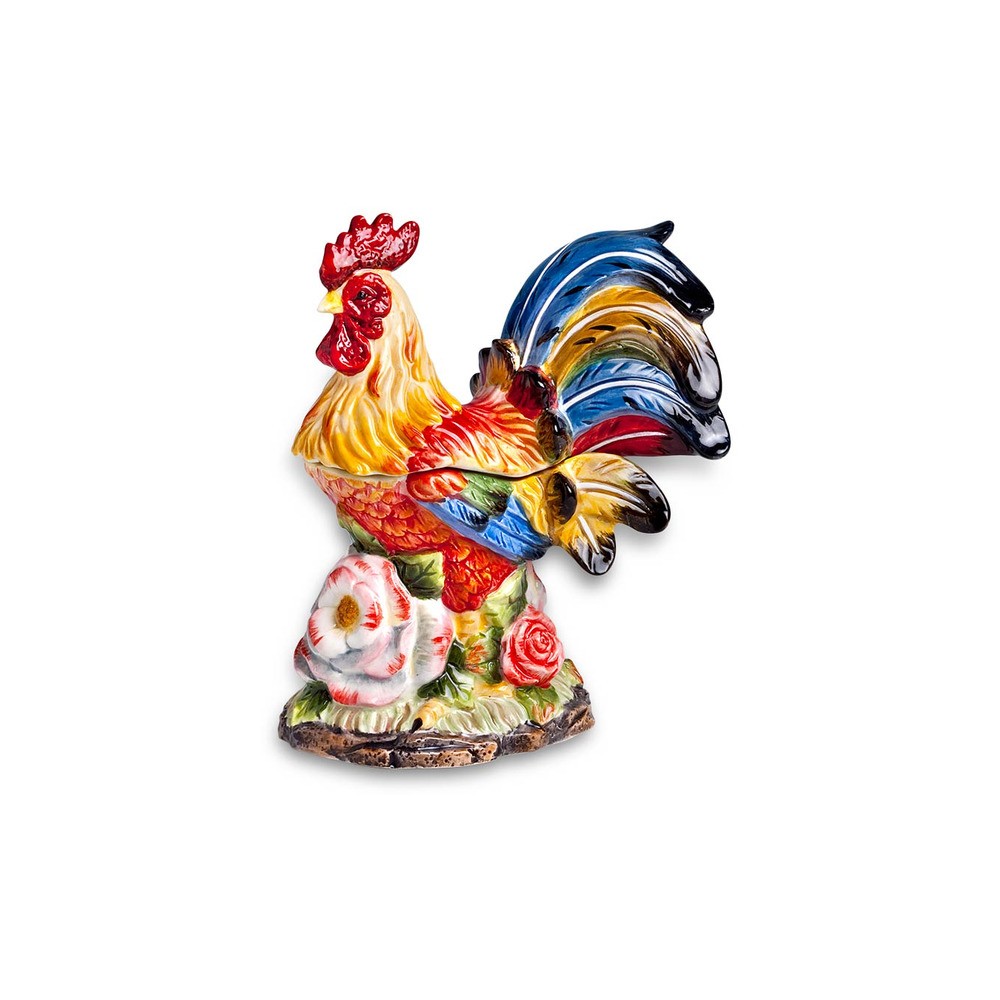 Шкатулка 15см "Петушок", Фарфор, LAMART, Италия