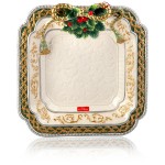 Блюдо квадратное 29см "Рождественская гирлянда", Фарфор, LAMART, Италия