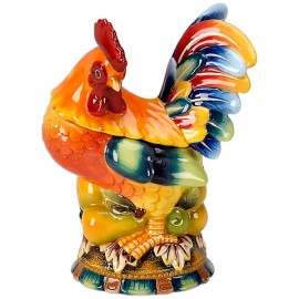 Шкатулка 14см "Петушок", Фарфор, LAMART, Италия