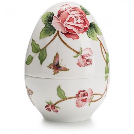 Шкатулка 18см "Яйцо", Фарфор, LAMART, Италия