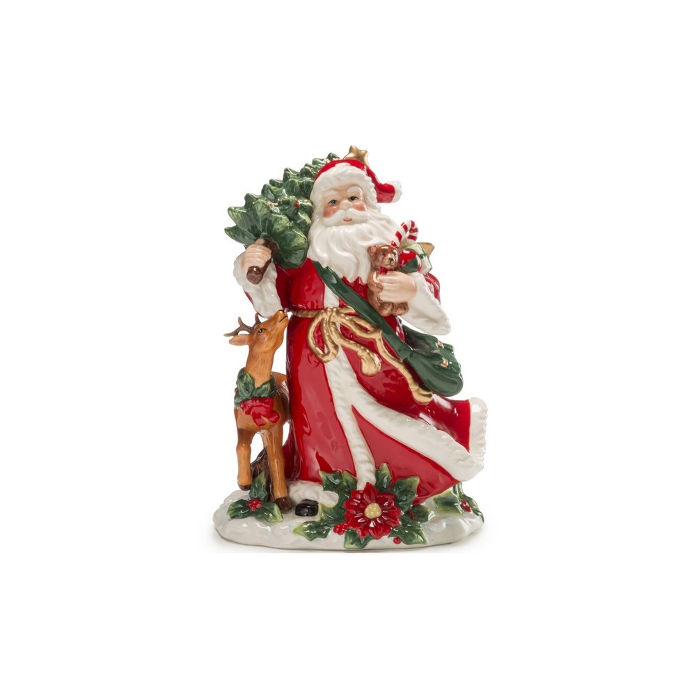 Фигурка 26см "Дед Мороз с подарками", Керамика, LAMART, Италия