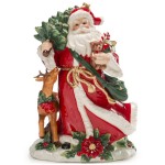 Фигурка 26см "Дед Мороз с подарками", Керамика, LAMART, Италия