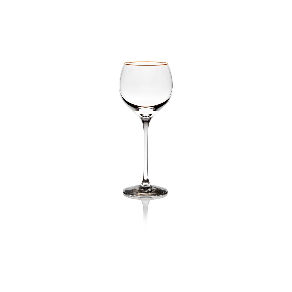 Бокал для белого вина 280мл "Вечность, золотой кант", Хрусталь, Lenox, США