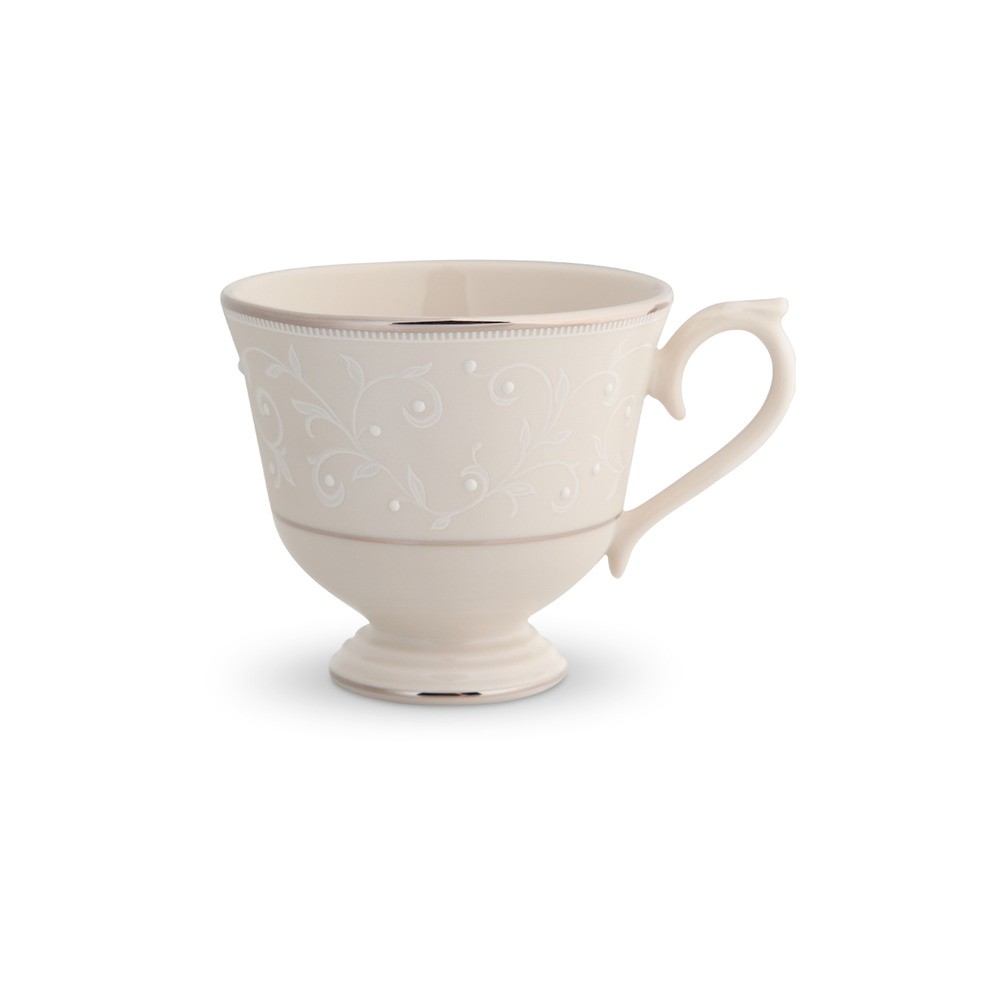 Чашка чайно-кофейная 180мл "Чистый жемчуг", Фарфор, Lenox, США
