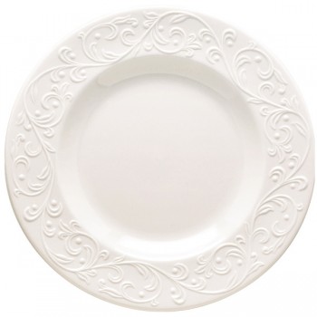 Тарелка акцентная 24см "Чистый опал, рельеф", Фарфор, Lenox, США