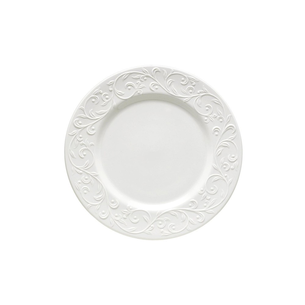 Тарелка обеденная 28,5см "Чистый опал, рельеф", Фарфор, Lenox, США