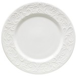 Тарелка обеденная 28,5см "Чистый опал, рельеф", Фарфор, Lenox, США