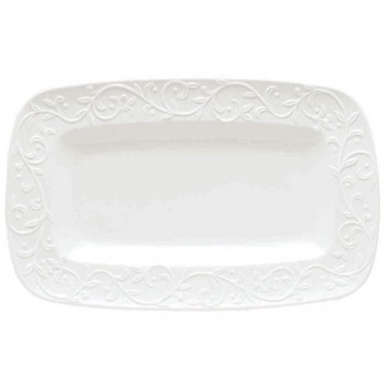 Блюдо для бутербродов прямоугольное 30,5см "Чистый опал, рельеф", Фарфор, Lenox, США