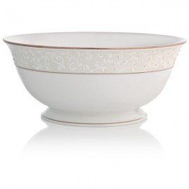 Салатник круглый 21,5см "Чистый опал", Фарфор костяной, Lenox, США