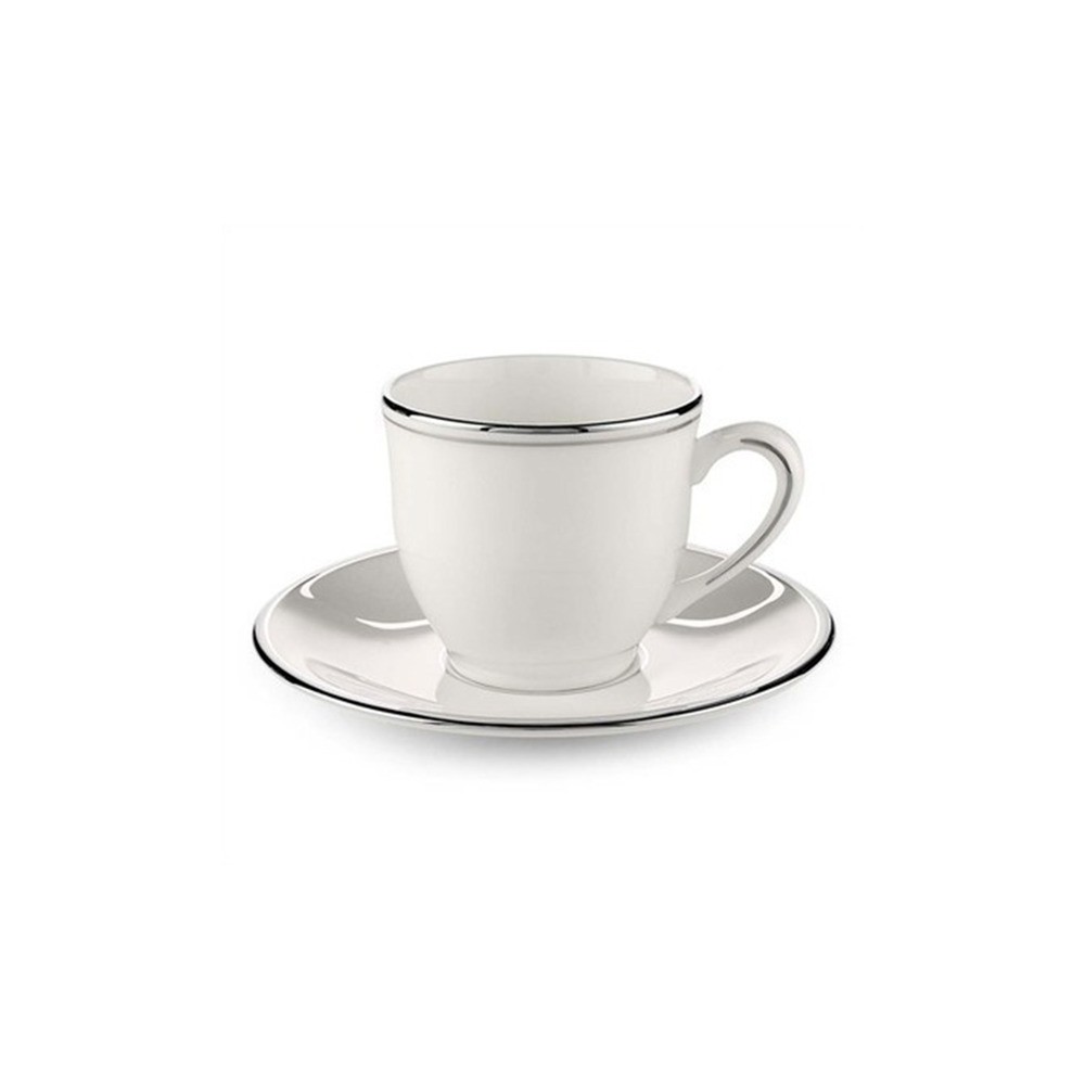 Чашка кофейная 90мл "Федеральный, платиновый кант", Фарфор, Lenox, США