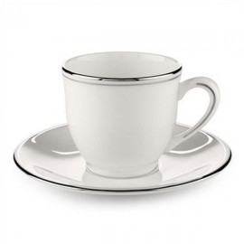 Чашка кофейная 90мл "Федеральный, платиновый кант", Фарфор, Lenox, США