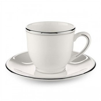 Чашка кофейная 90мл "Федеральный, платиновый кант", Фарфор, Lenox, США