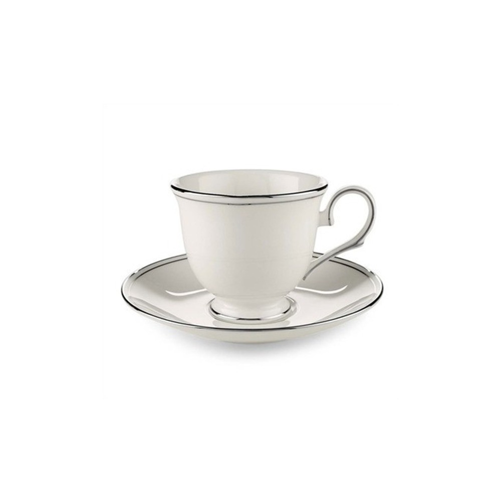 Блюдце для чашки чайной 15см "Федеральный, платиновый кант", Фарфор, Lenox, США